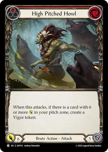 High Pitched Howl (Red) [SUP155] [Super Slam] Rainbow Foil