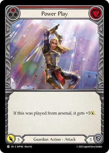 Power Play (Red) [SUP186] [Super Slam] Rainbow Foil