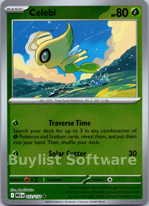 Celebi [012/132] [Mega Evolution] Reverse Holofoil
