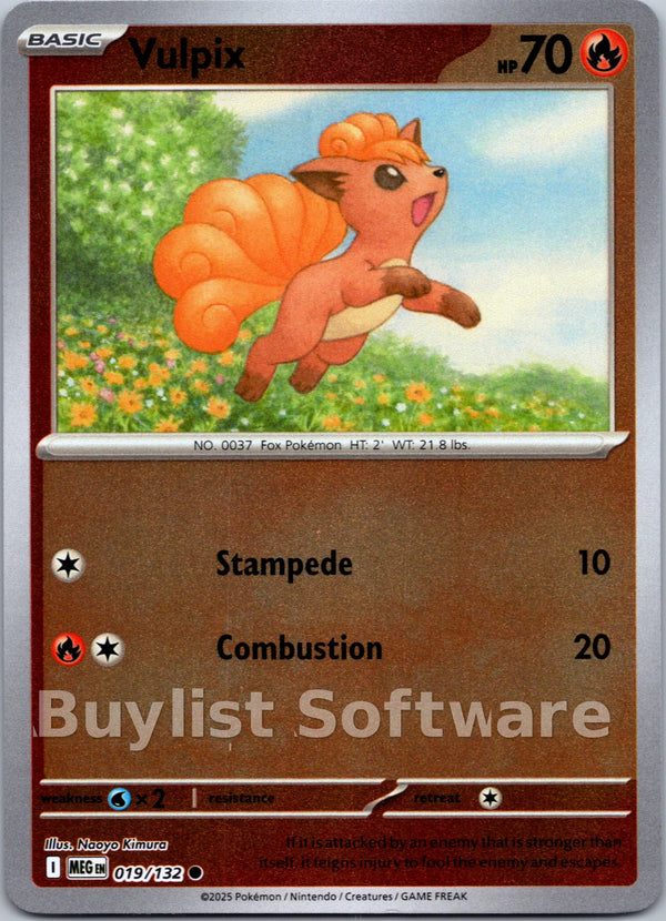 Vulpix [019/132] [Mega Evolution] Reverse Holofoil