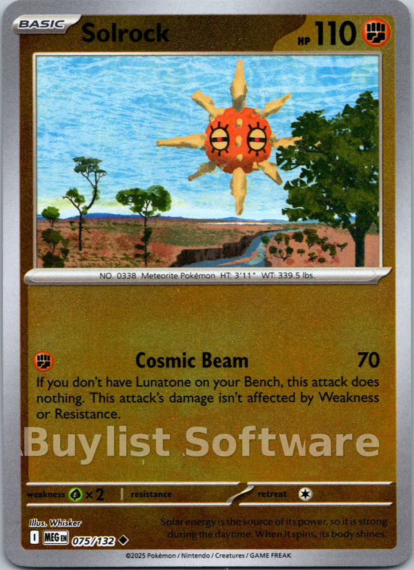 Solrock [075/132] [Mega Evolution] Reverse Holofoil