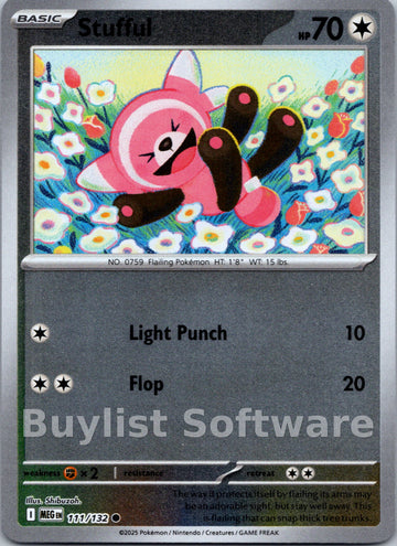 Stufful [111/132] [Mega Evolution] Reverse Holofoil