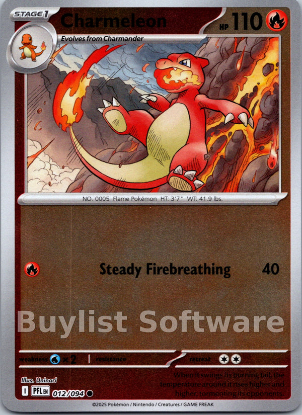 Charmeleon [012/094] [Phantasmal Flames] Reverse Holofoil