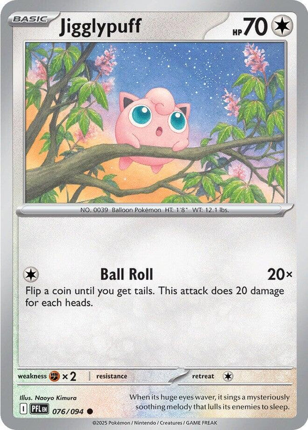 Jigglypuff [076/094] [Phantasmal Flames] Reverse Holofoil