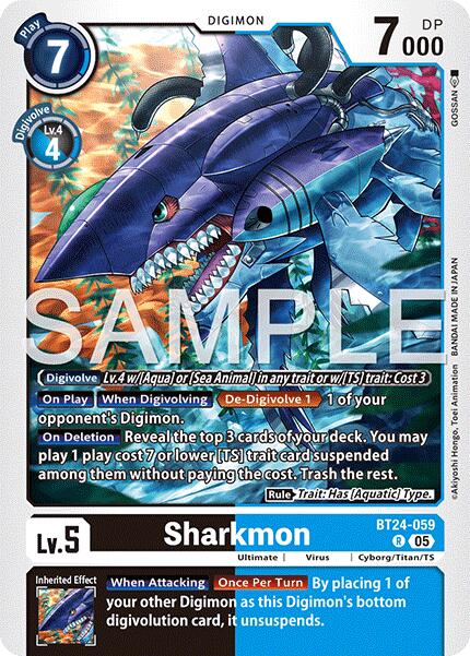 Sharkmon [BT24-059 R] [Time Stranger] Foil