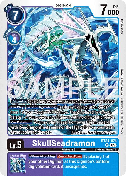SkullSeadramon [BT24-074 R] [Time Stranger] Foil