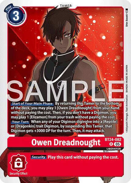 Owen Dreadnought [BT24-082 R] [Time Stranger] Foil