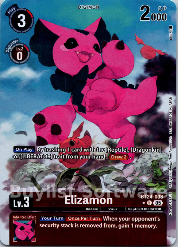 Elizamon (Box Topper) [BT24-008 U] [Time Stranger] Foil