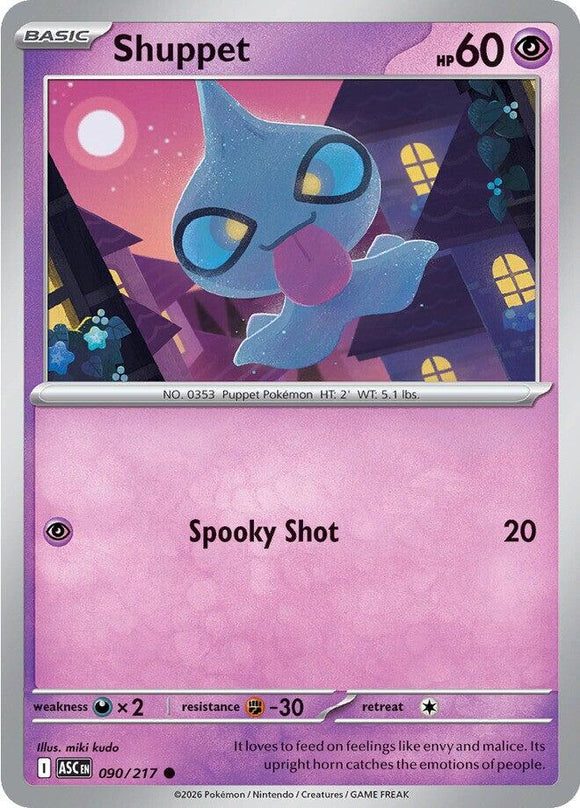 Shuppet [090/217] [Ascended Heroes] Reverse Holofoil