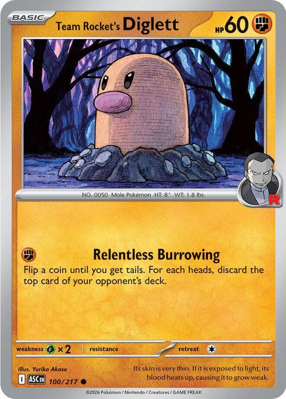 Team Rocket's Diglett [100/217] [Ascended Heroes]