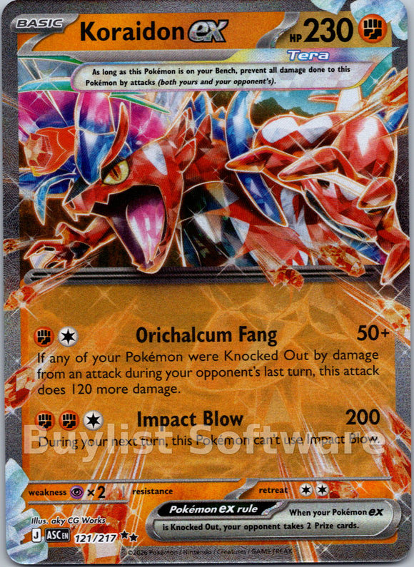 Koraidon ex [121/217] [Ascended Heroes] Holofoil