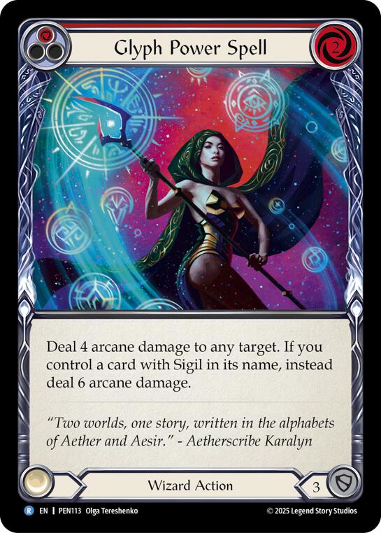 Glyph Power Spell (Red)