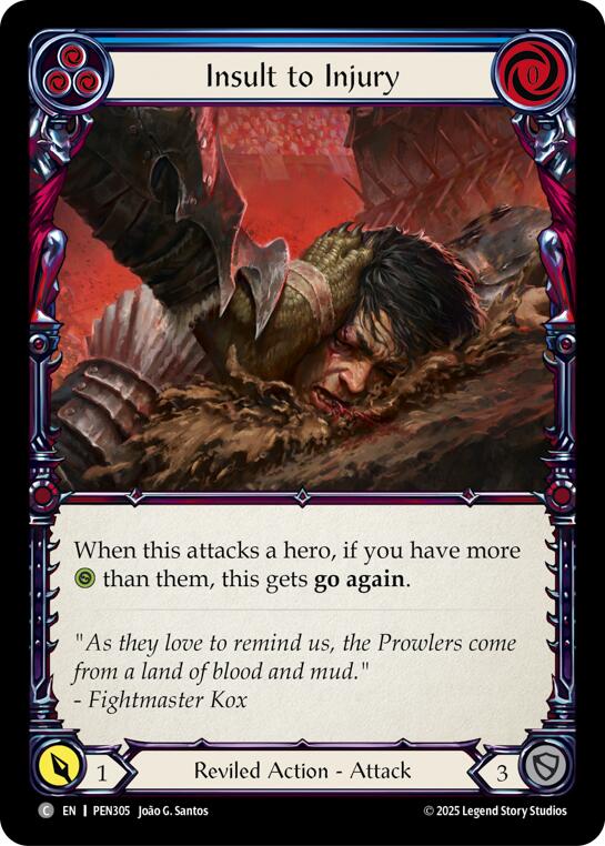 Insult To Injury (Blue)