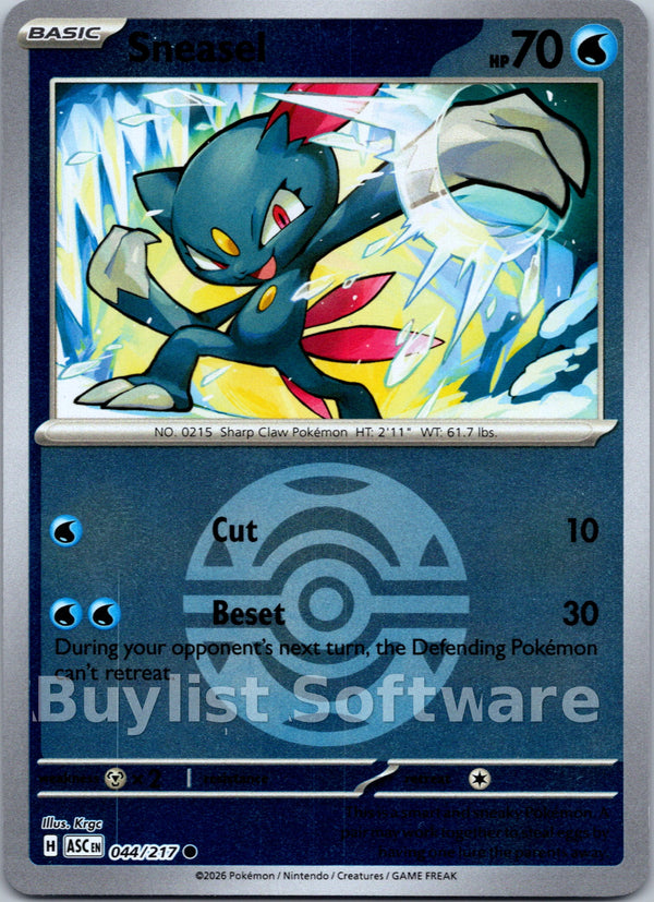 Sneasel (Dusk Ball) [044/217] [Ascended Heroes] Reverse Holofoil