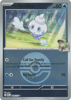 N's Vanillite (Poke Ball) [049/217] [Ascended Heroes] Reverse Holofoil