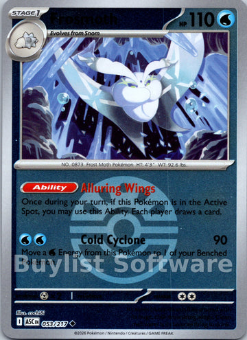 Frosmoth (Friend Ball) [053/217] [Ascended Heroes] Reverse Holofoil