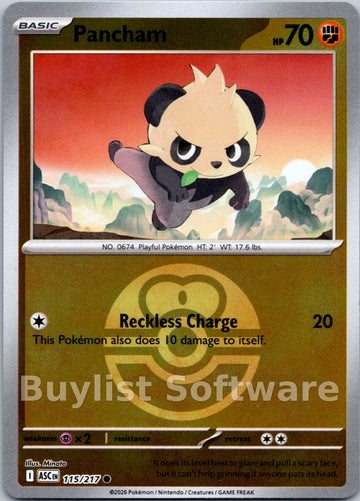 Pancham (Love Ball) [115/217] [Ascended Heroes] Reverse Holofoil