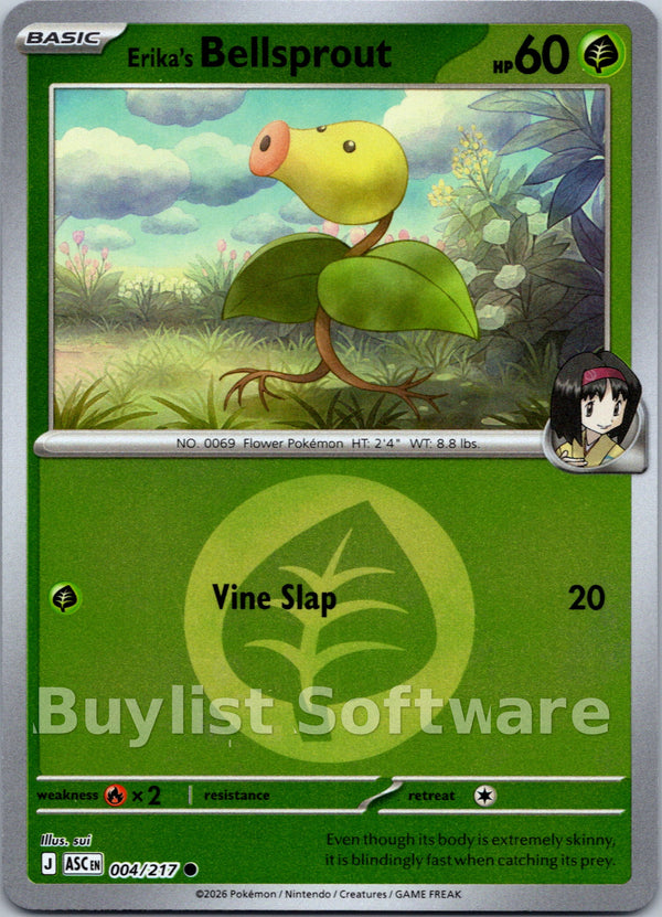Erika's Bellsprout (Energy Symbol Pattern) [004/217] [Ascended Heroes] Reverse Holofoil