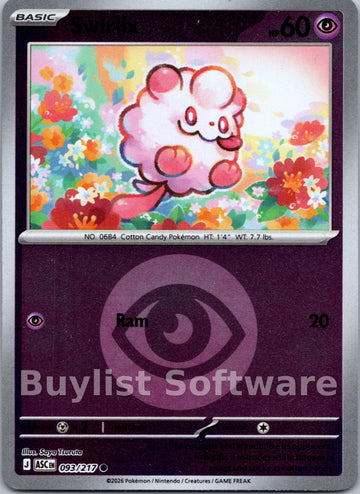Swirlix (Energy Symbol Pattern) [093/217] [Ascended Heroes] Reverse Holofoil