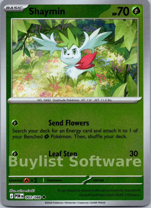 Shaymin [003/088] [Perfect Order] Reverse Holofoil