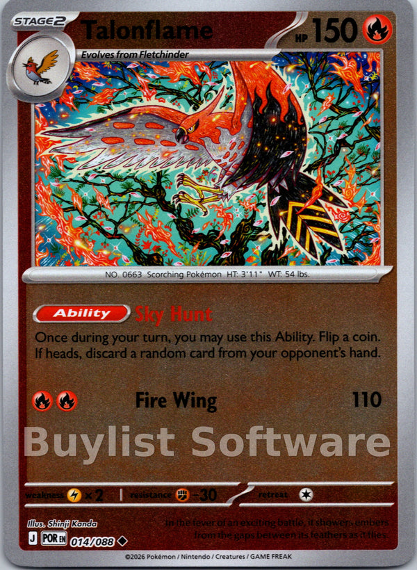 Talonflame [014/088] [Perfect Order] Reverse Holofoil