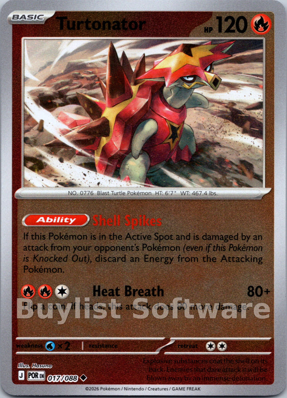 Turtonator [017/088] [Perfect Order] Reverse Holofoil