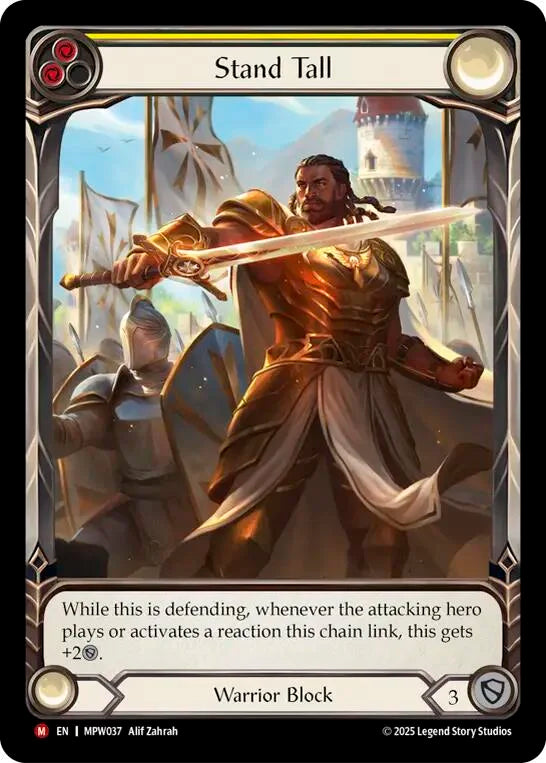 7f998800-094f-4d95-9b49-c412d4de43f2 | fab-mpw037-rf-mastpackwarr-ea-maj-nm | Stand Tall (Extended Art)