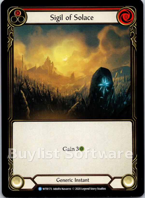 7f998800-094f-4d95-9b49-c412d4de43f2 | fab-wtr173-1en-welctorath-r-rar-nm | Sigil of Solace (Red)