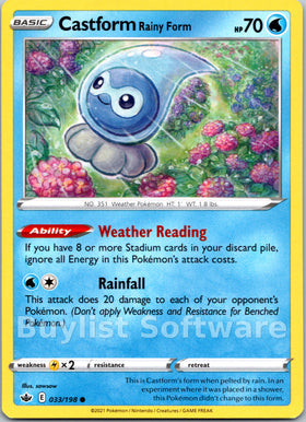 Castform Rainy Form