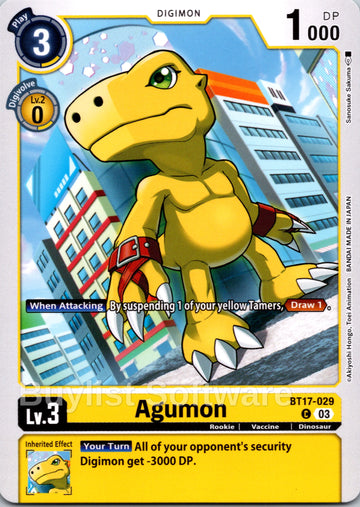 Agumon - BT17-029 [BT17-029 C] [Secret Crisis]