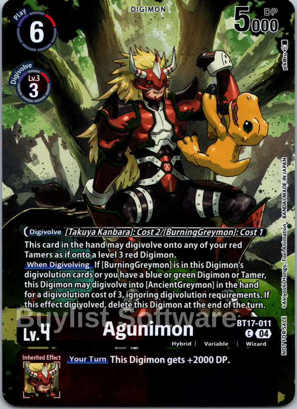 Agunimon (Legend Pack 2024 Box Topper) [BT17-011] [Chain of Liberation] Foil