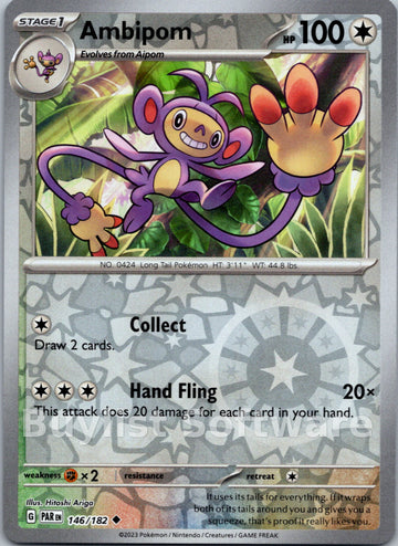 Ambipom [146/182] [Paradox Rift] Reverse Holofoil