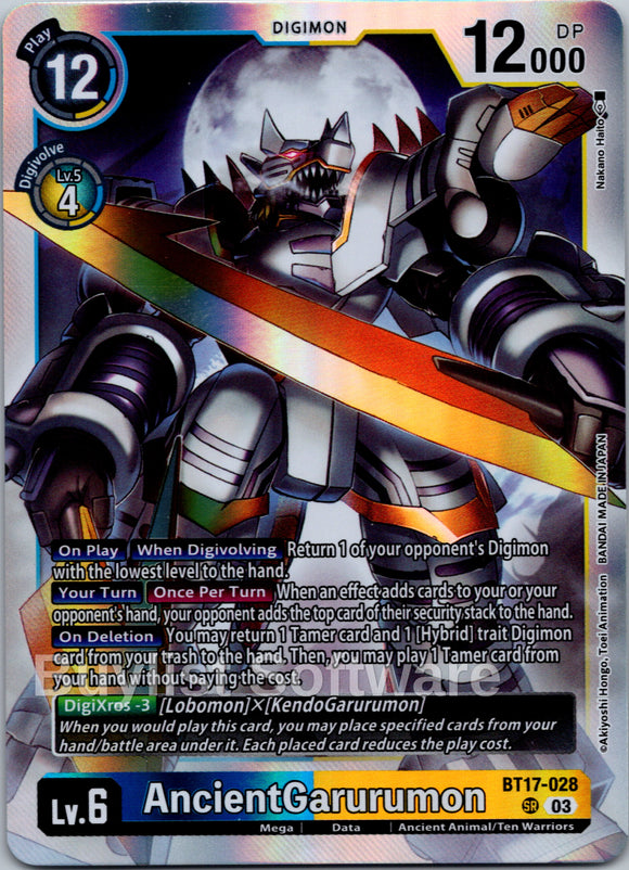 AncientGarurumon [BT17-028] [Secret Crisis] Foil
