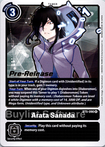 Arata Sanada [BT5-090] [Battle of Omni Pre-Release Cards]