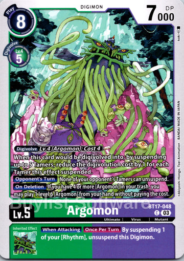 Argomon [BT17-048] [Secret Crisis]