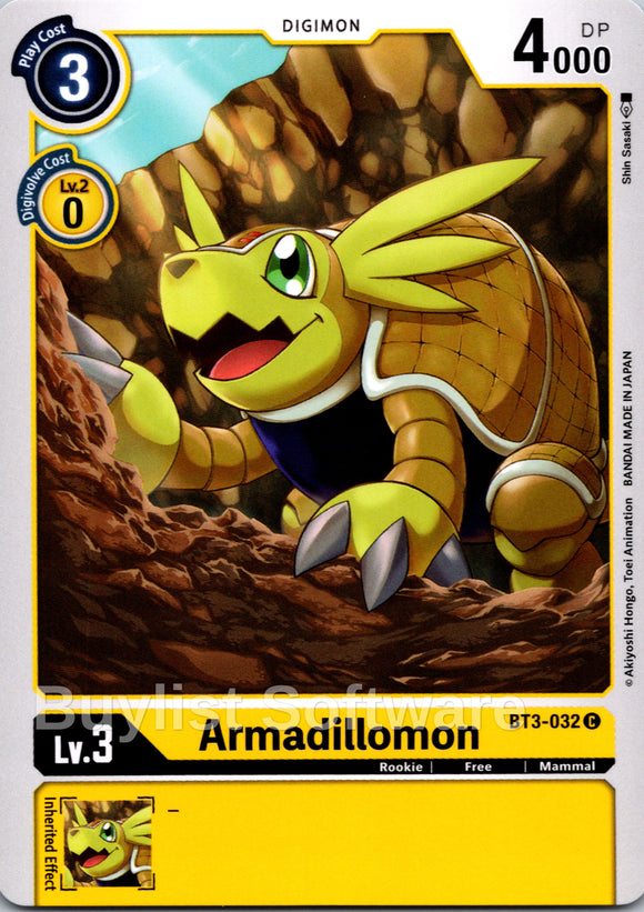 Armadillomon - BT3-032 [BT3-032 C] [Release Special Booster 1.5]