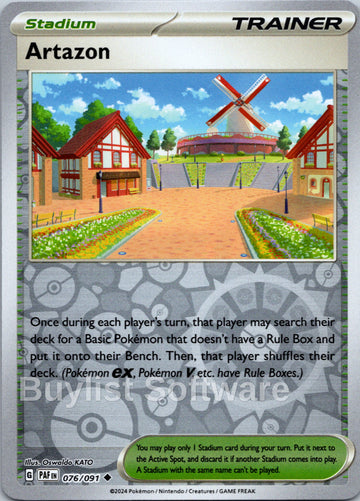 Artazon [076/091] [Paldean Fates] Reverse Holofoil