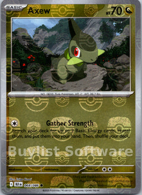 Axew (Master Ball Pattern) [068/086] [Black Bolt] Holofoil