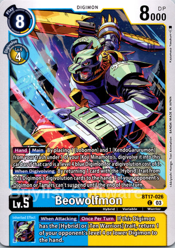 Beowolfmon [BT17-026 C] [Secret Crisis]