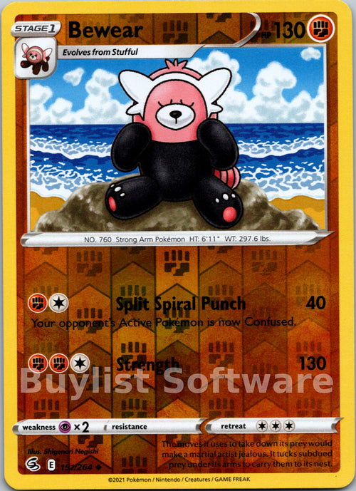 Bewear [151/264] [Fusion Strike] Reverse Holofoil