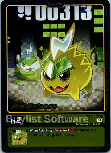 Bibimon [BT6-003 U] [Double Diamond Pre-Release Cards] Foil