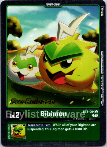 Bibimon [BT8-004 U] [New Awakening Pre-Release Cards] Foil