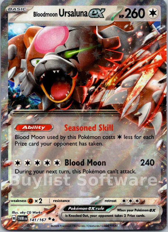 Bloodmoon Ursaluna ex [141/167] [Twilight Masquerade] Holofoil