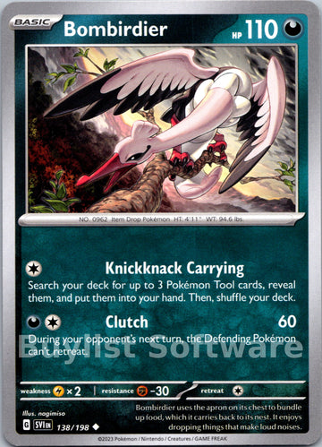 Bombirdier [138/198] [Scarlet & Violet Base Set]