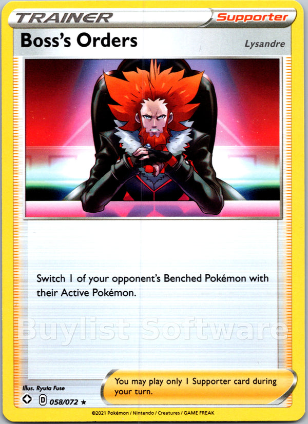 Boss's Orders [058/072] [Shining Fates]