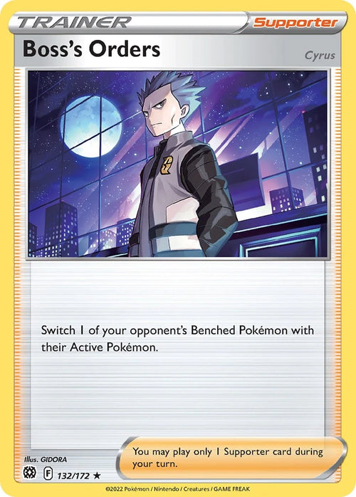 Boss's Orders (Cyrus) (Cosmos Holo) [132/172] [Brilliant Stars] Holofoil