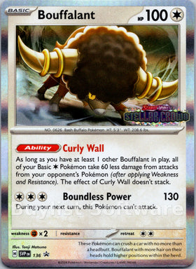Bouffalant [136] [Scarlet & Violet Promo Cards] Holofoil