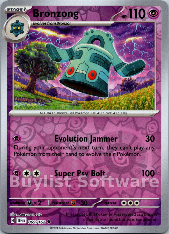 Bronzong [069/162] [Temporal Forces] Reverse Holofoil