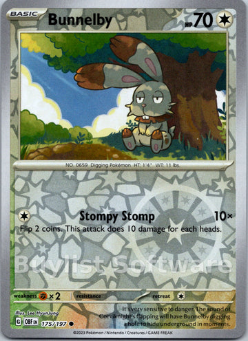Bunnelby [175/197] [Obsidian Flames]