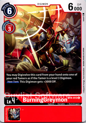 BurningGreymon [BT4-013] [Great Legend]